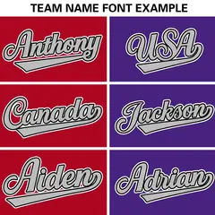 Red Purple-Gray Two Tone Split Letterman Varsity Jacket 7
