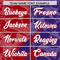 Red Purple Split Lightning Pattern Football Jersey 3