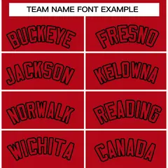 Red Red-Black Full-Snap Varsity Letterman Jacket 3