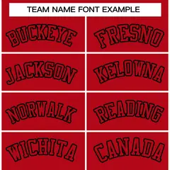 Red Red-Black Full-Snap Varsity Letterman Jacket 3