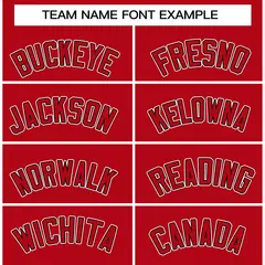 Red Red-Black Raglan Sleeves Varsity Letterman Jacket 3