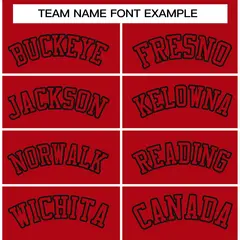 Red Red-Black Raglan Sleeves Varsity Letterman Jacket 5