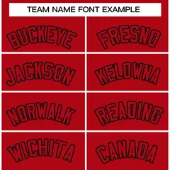 Red Red-Black Raglan Sleeves Varsity Letterman Jacket 5