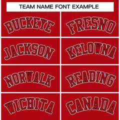 Red Red-Black Raglan Sleeves Varsity Letterman Jacket 5