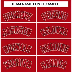 Red Red-Black Raglan Sleeves Varsity Letterman Jacket 5