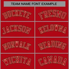 Red Red-Khaki Raglan Varsity Full-Snap Letterman Jacket 5