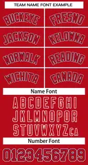 Red Red-Navy Classic Style Two-Button Softball Jersey 3