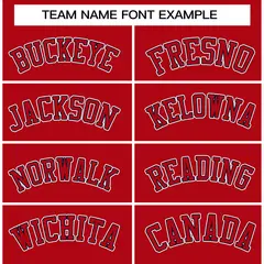 Red Red-Navy Classic Varsity Full-Snap Letterman Jacket 5