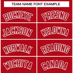 Red Red-White Classic Varsity Full-Snap Letterman Jacket 3