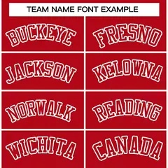 Red Red-White Classic Varsity Full-Snap Letterman Jacket 3