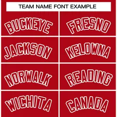 Red Red-White Classic Varsity Full-Snap Letterman Jacket 5