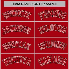 Red Red-White Raglan Sleeves Varsity Full-Snap Letterman Jacket 3