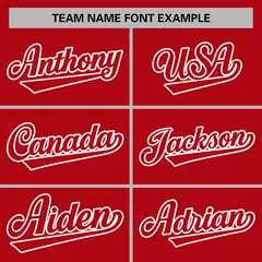 Red Red-White Raglan Sleeves Varsity Full-Snap Letterman Jacket 5