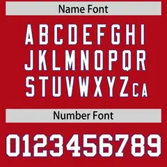 Red Royal Authentic Football Jersey Insert Color Design 4