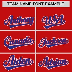 Red Royal Blue Ice Cream Helmet Pattern Hockey Jersey 3