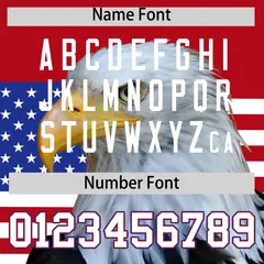 Red Royal Blue White American Flag Graffiti Split Independence Day Baseball Jersey 4