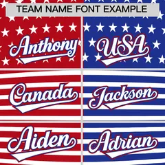 Red Royal Blue White American Flag Independence Day Waterproof Jacket 3