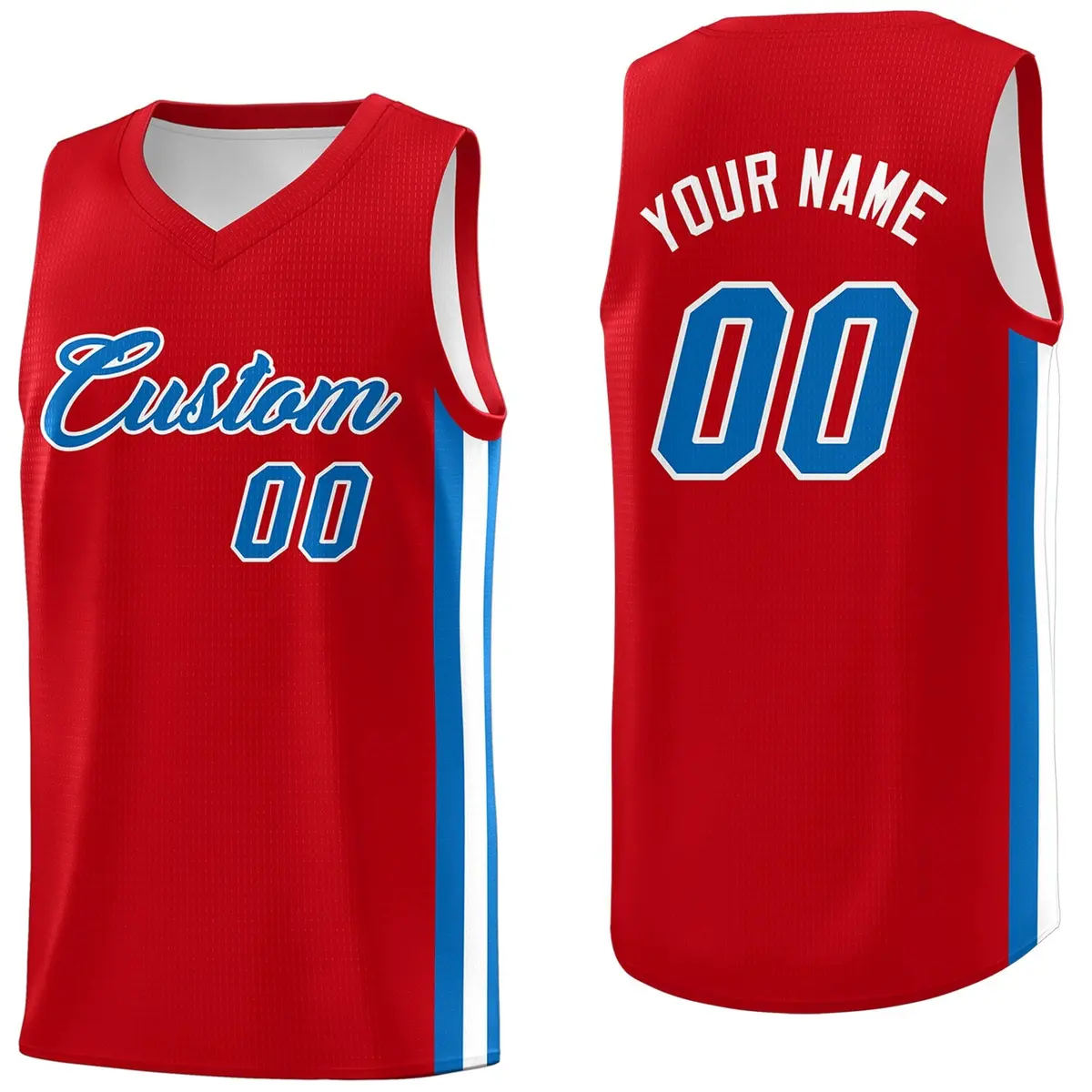 Red Royal Classic Athletic Men/Boy Basketball Jersey