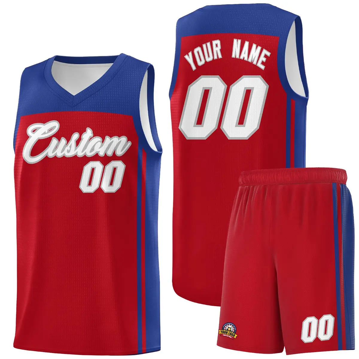 Red Royal Classic Sets Basketball Jersey
