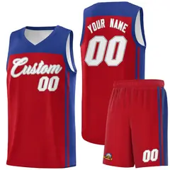 Red Royal Classic Sets Basketball Jersey 1