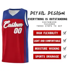 Red Royal Classic Sets Basketball Jersey 2