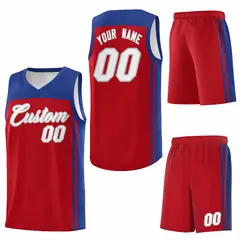 Red Royal Classic Sets Basketball Jersey 6