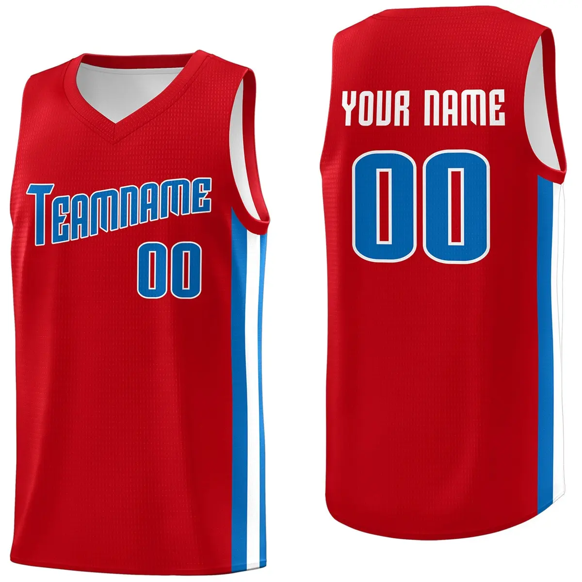 Red Royal Classic Tank Top Basketball Jersey