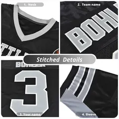 Red Royal Insert Color Mesh Authentic Football Jersey 4