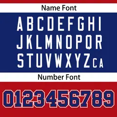 Red-Royal Raglan Sleeves Authentic Fashion Football Jersey 4