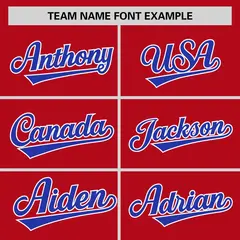 Red Royal Raglan Sleeves Round-Neck Hockey Jersey 3
