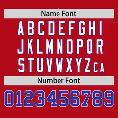 Red Royal Raglan Sleeves Round-Neck Hockey Jersey 4