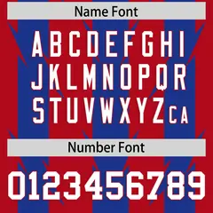 Red Royal Razr Stripe Graffiti Pattern Flag Football Jersey 4