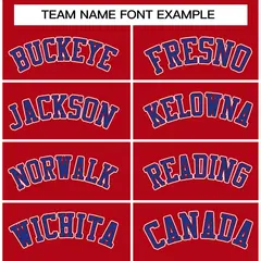 Red Royal-Red Raglan Sleeves Varsity Full-Snap Letterman Jacket 3