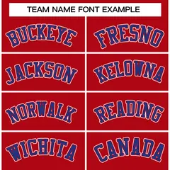 Red Royal-Red Raglan Sleeves Varsity Full-Snap Letterman Jacket 5