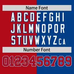 Red Royal Two-Tone Striped Authentic Baseball Jersey 4