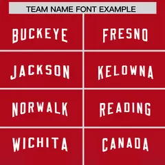 Red Royal Vertical Stripe Gradient Team Football Jersey 3