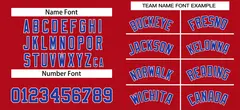 Red Royal-White Classic Authentic Baseball Jersey 3