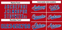 Red Royal-White Classic Authentic Baseball Jersey 3
