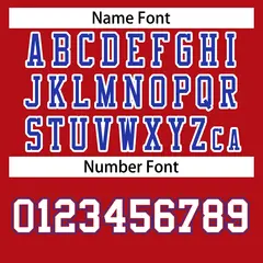 Red Royal-White Classic Authentic Football Jersey 4