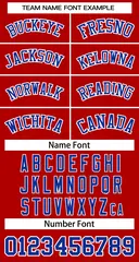 Red Royal-White Classic Basketball Jersey 3