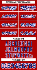 Red Royal-White Classic Basketball Jersey 3