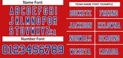Red Royal-White Classic Mesh Authentic Football Jersey 3