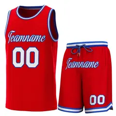 Red Royal-White Classic Sets Basketball Jersey 1