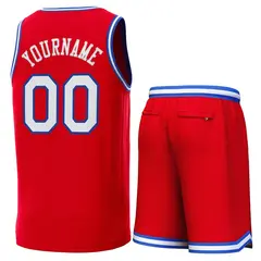 Red Royal-White Classic Sets Basketball Jersey 3