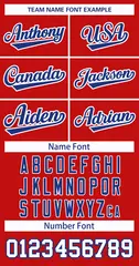 Red Royal-White Classic Style Hockey Jersey 3