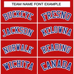 Red Royal-White Classic Style Hockey Jersey 3