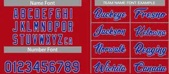 Red Royal-White Classic Team Basketball Jersey 4