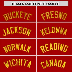 Red Sequined Trim Athletic Basketball Jersey 3