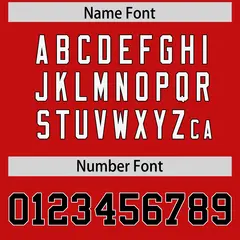 Red Shoulder Cut Two-Tone Authentic Football Jersey 4