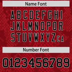 Red Snakeskin Graffiti Pattern Authentic Football Jersey 4